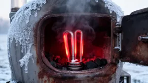 Grzałka elektryczna do pieca węglowego